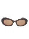 Ferragamo Eyewear Oval-frame Sunglasses