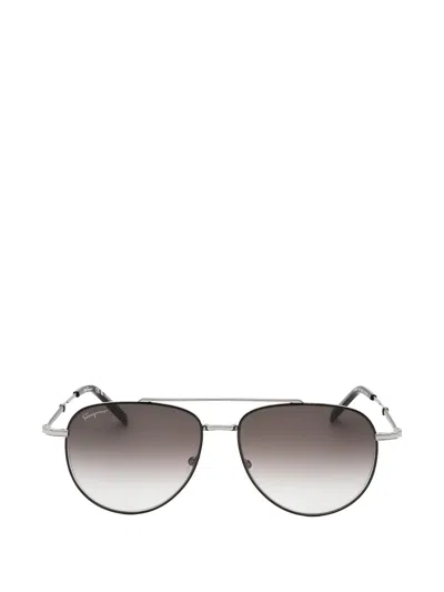 Ferragamo Eyewear Pilot Sunglasses In Brown
