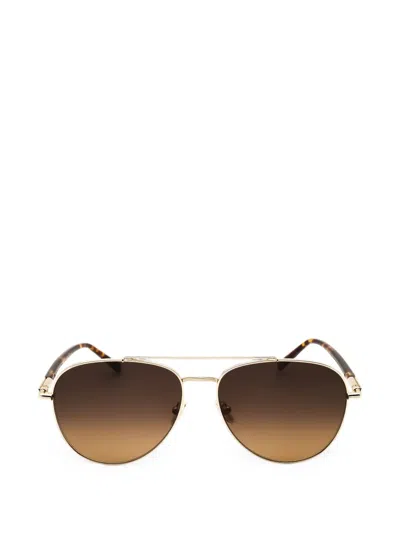 Ferragamo Eyewear Pilot-frame Sunglasses In Gold