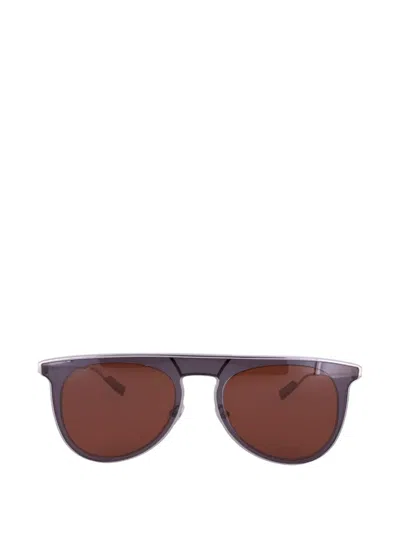 Ferragamo Eyewear Pilot-frame Sunglasses In Gray