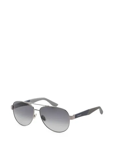 Ferragamo Eyewear Pilot-frame Sunglasses In Grey