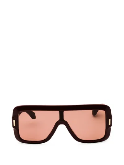 Ferragamo Eyewear Pilot-frame Sunglasses In Rot