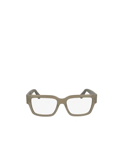 Ferragamo Eyewear Rectangle Frame Glasses In Green