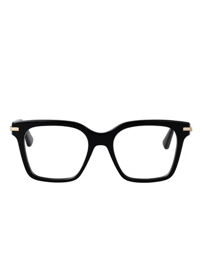 Ferragamo Eyewear Rectangle-frame Logo-detail Glasses In Gold