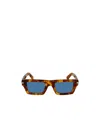 Ferragamo Prisma 50mm Rectangular Sunglasses In Brown