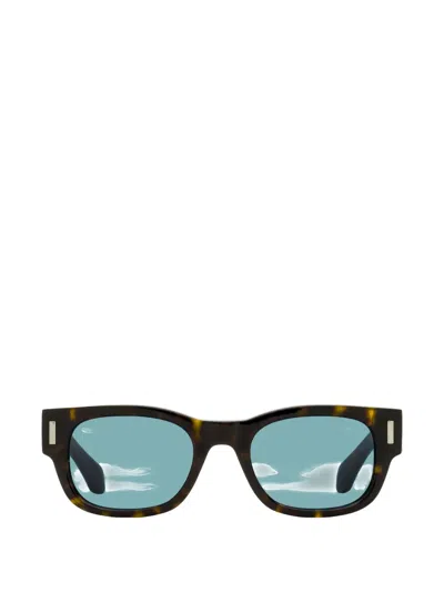Ferragamo Eyewear Rectangle-frame Sunglasses In Blue