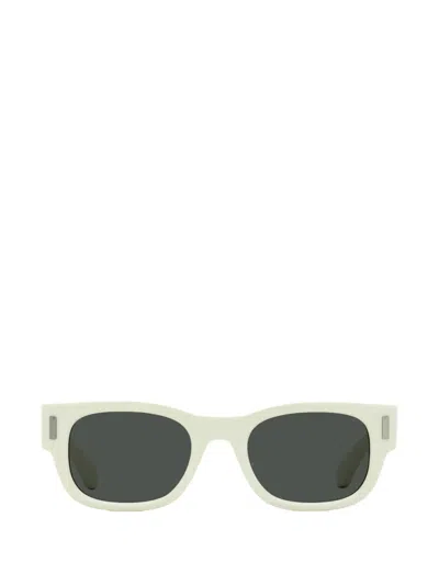 Ferragamo Eyewear Rectangle-frame Sunglasses In White