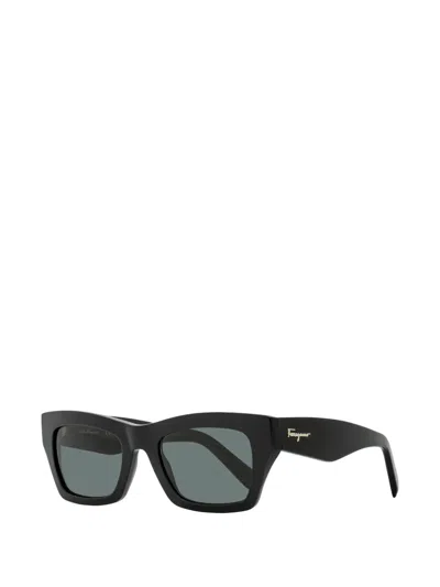 Ferragamo Eyewear Rectangle-frame Sunglasses In Black