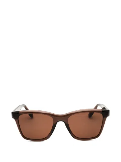 Ferragamo Eyewear Rectangle-frame Sunglasses In Brown