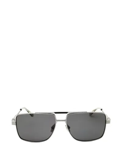 Ferragamo Eyewear Rectangle-frame Sunglasses In Metallic