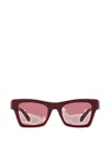 Ferragamo Eyewear Rectangular-frame Sunglasses In Red
