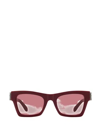 Ferragamo Eyewear Rectangular-frame Sunglasses In Red