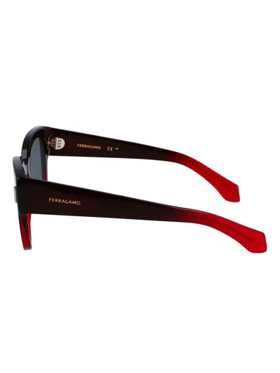 Ferragamo Eyewear Round-frame Sunglasses In Black
