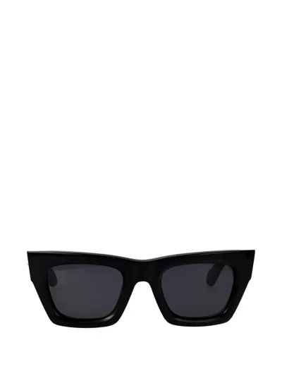 Ferragamo Eyewear Sf2105s Logo-lettering Sunglasses In Black