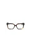 Ferragamo Eyewear Square Frame Glasses In Burgundy