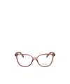 Ferragamo Eyewear Square Frame Glasses In Pink