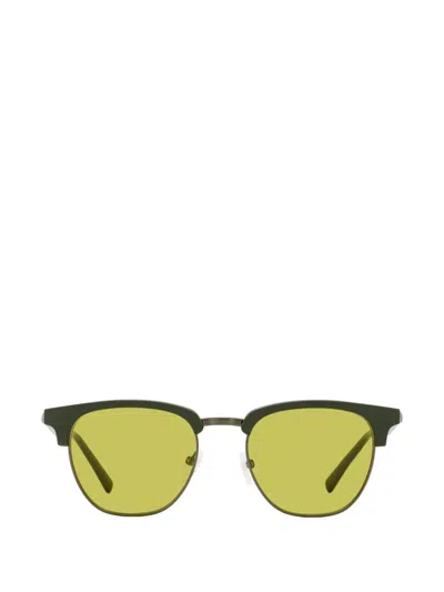 Ferragamo Eyewear Square-frame Sunglasses In Green