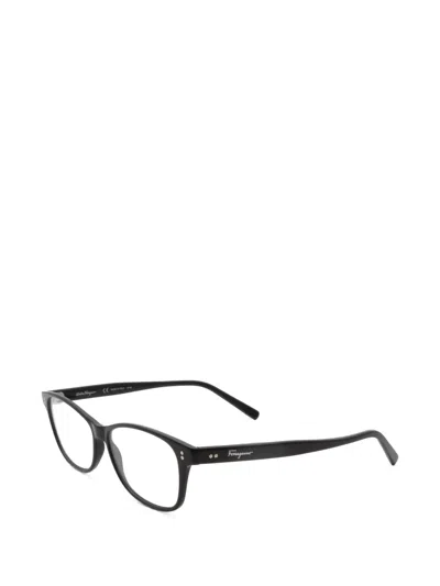 Ferragamo Eyewear Square-frame Glasses In 블랙