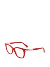 Ferragamo Eyewear Square-frame Glasses In 레드