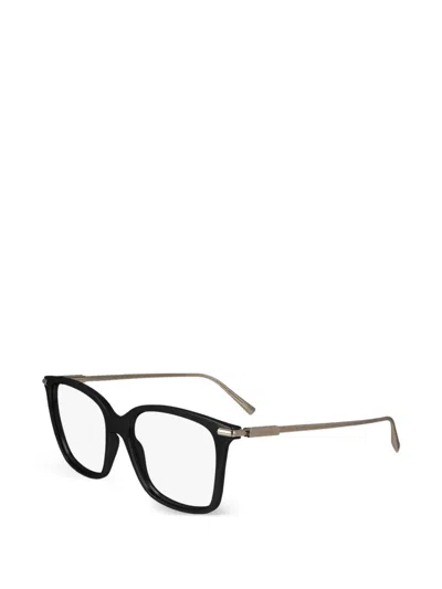 Ferragamo Eyewear Square-frame Glasses In Black
