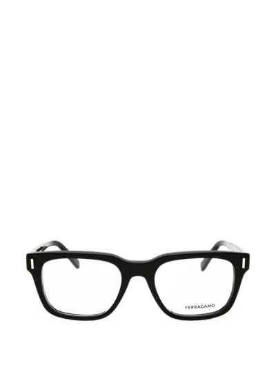 Ferragamo Eyewear Square-frame Glasses In Black