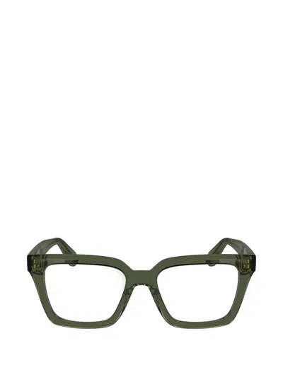 Ferragamo Eyewear Square-frame Glasses In Green