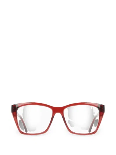 Ferragamo Eyewear Square-frame Glasses In Red