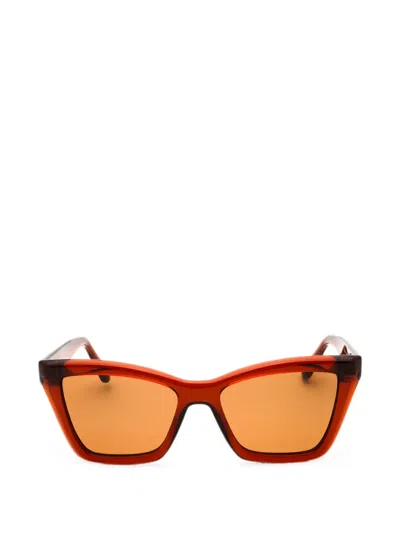 Ferragamo Eyewear Square-frame Sunglasses In Brown