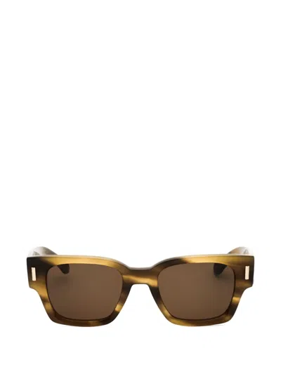 Ferragamo Eyewear Square-frame Sunglasses In Brown