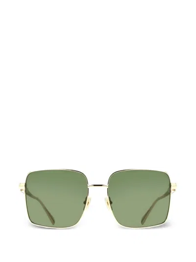Ferragamo Eyewear Square-frame Sunglasses In Gold
