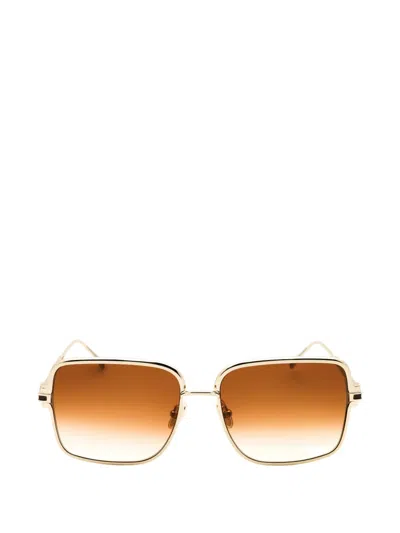 Ferragamo Eyewear Square-frame Sunglasses In Gold