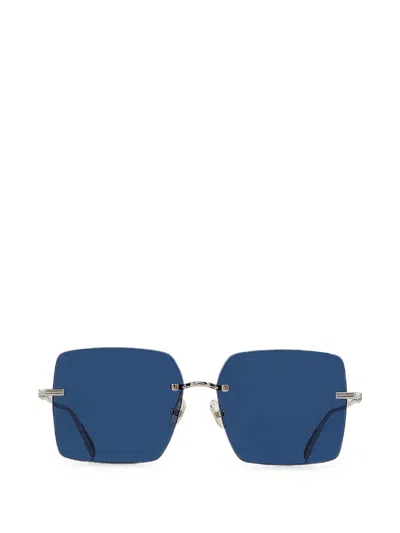 Ferragamo Eyewear Square-shape Rimless Sunglasses In Blue