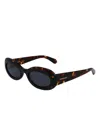 Ferragamo Eyewear Tortoiseshell-pattern Sunglasses In Brown