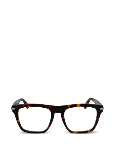 Ferragamo Eyewear Tortoiseshell-effect Square-frame Glasses In Brown