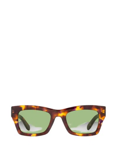 Ferragamo Eyewear Tortoiseshell-effect Square-frame Sunglasses In Multi