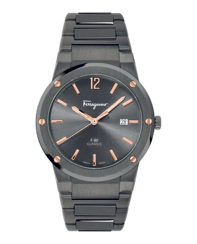 Ferragamo F-80 Classic Bracelet Watch In Green