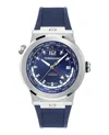 Ferragamo F-80 Gmt Worldtime Silicone Watch In Multi