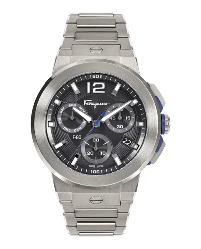 FERRAGAMO F-80 TITANIUM TECH BRACELET WATCH