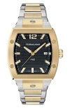 Ferragamo F80 Tonneau 3h Watch In Gold