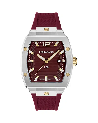 FERRAGAMO F-80 TONNEAU WATCH, 42 X 41.8MM