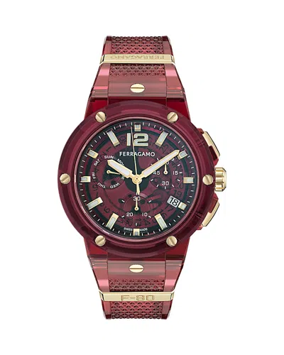 FERRAGAMO F-80 TRANSLUCENT CHRONOGRAPH, 44MM