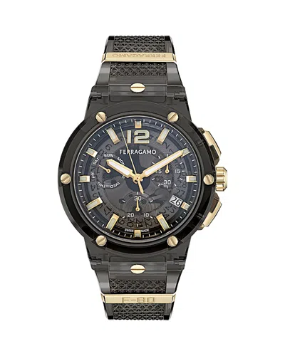 FERRAGAMO F-80 TRANSLUCENT CHRONOGRAPH, 44MM