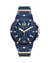 Ferragamo F-80 Translucent Chronograph, 44mm In Blue/blue