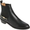 Ferragamo Suede Chelsea Ankle Boots With Elastic Band In Black
