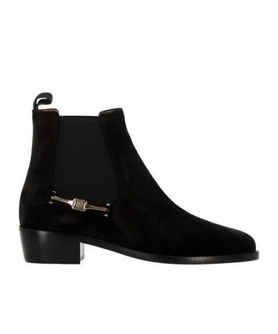 FERRAGAMO FERRAGAMO F BUCKLE CHELSEA BOOTS