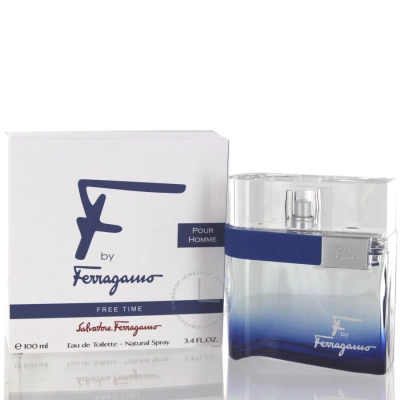 Ferragamo F By  Free Time / Salvatore  Edt Spray 3.3 oz (m) (100 Ml) In Pink / White