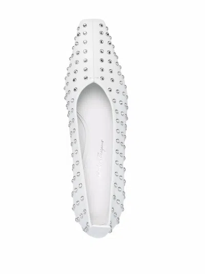 FERRAGAMO FERRAGAMO F-HEEL RHINESTONE PUMPS