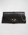 Ferragamo F-show Medium Flap Shoulder Bag In Nero