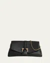 Ferragamo F-show Small Flap Shoulder Bag In Black
