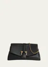 Ferragamo Black Crossbody Bag With Gancini Buckle Detail In Leather Woman In Nero